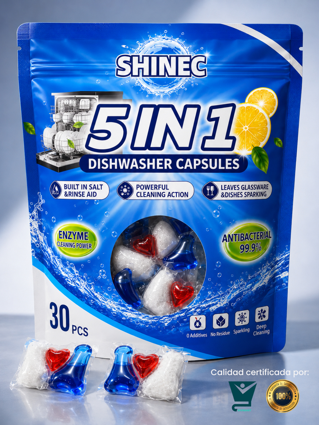 SHINEC™ 5 en 1 | Cápsulas para Lavavajillas