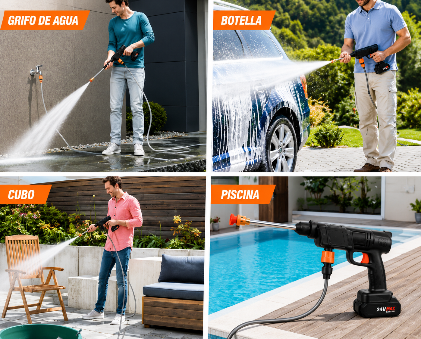 HydroMax™ X2 | Hidrolavadora Portátil Inalámbrica