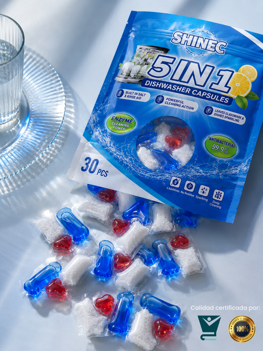 SHINEC™ 5 en 1 | Cápsulas para Lavavajillas